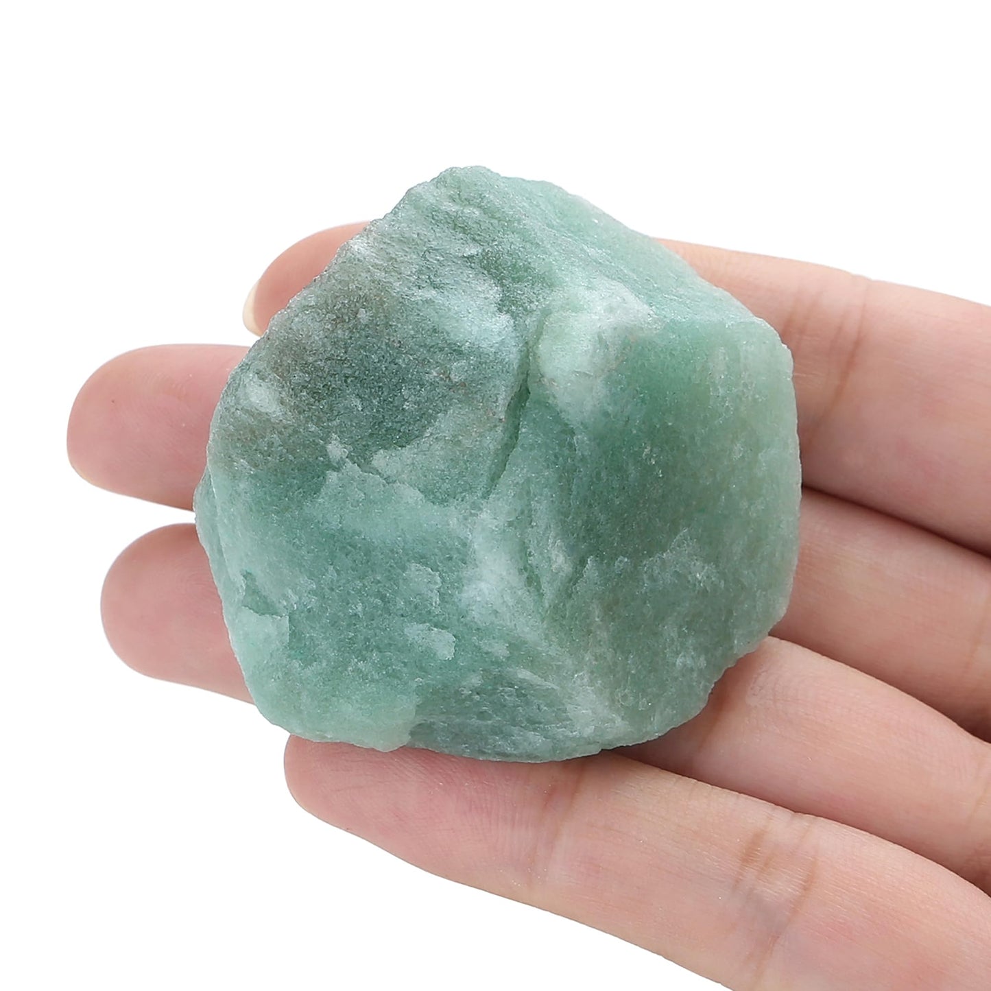 XIANNVXI Green Aventurine 1.8-2.2" Large Raw Crystals and Healing Stones Natural Rough Crystal Rocks for Decor Gifts Tumbling Cabbing Polishing Fountain Rocks 1PCS
