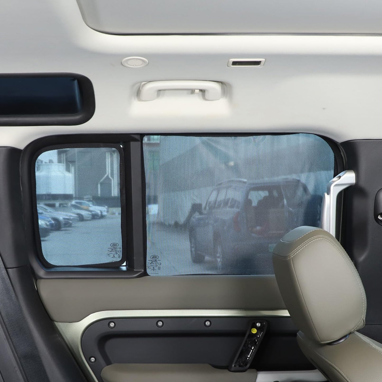 HIRUFAIT Full Window Shade Compatible with 2020-2025 L@nd Rover Defender 110, Breathable Mesh Side Window Screens Shade Cover for Baby, UV Rays Protection Sun Shade Blocker