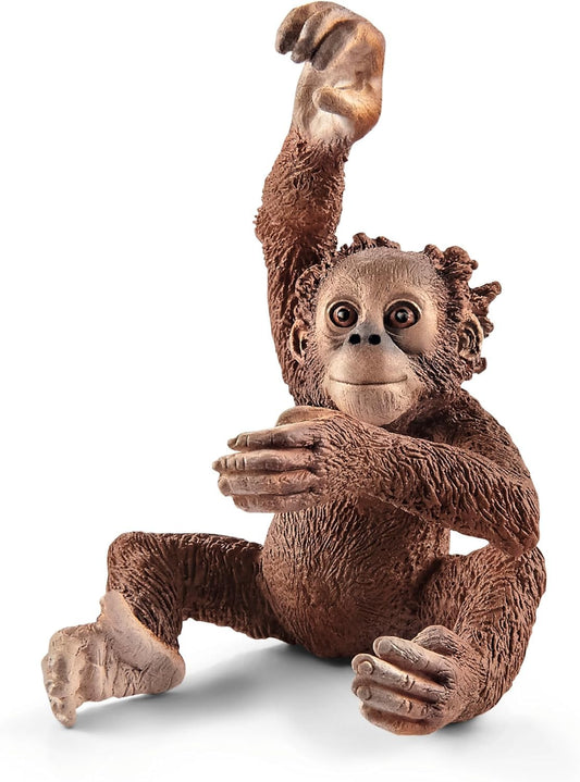 Schleich Wild Life - 5PC Wild Animal Toy Set - Jungle Safari Bundle with Panda, Macaw, Baby Orangutan, Elephant, and Tiger Figurine - Realistic Wildlife Figures for Screen-Free Play - Kids 3+ | 77588