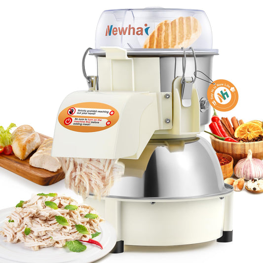 Newhai Electric Chicken Breast Shredder Twist Machine Automatic Meat Shredder Tool 240lb/h for Home Restaurant Use 180W 110V US for Cooked Meat Only