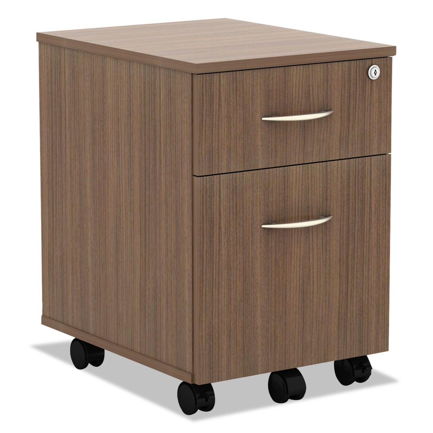 Alera ALE Valencia Series Mobile Box/File Pedestal, 15 7/8 x 19 1/8 x 22 7/8, Walnut