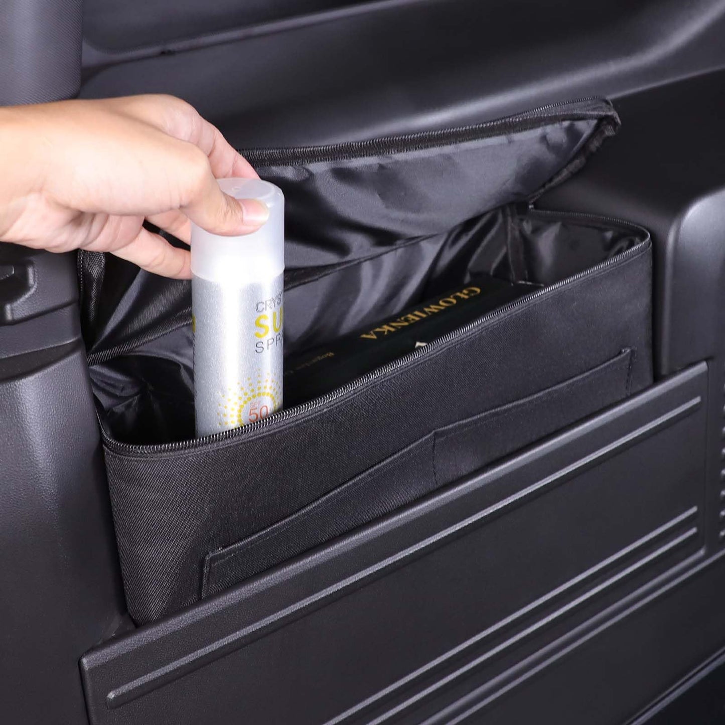 for Hummer EV SUV 1 Car Trunk Organizer Storage Cargo and 1 Rear Trunk Cargo Liner for Hummer EV SUV Accessories 2024 2025 2026