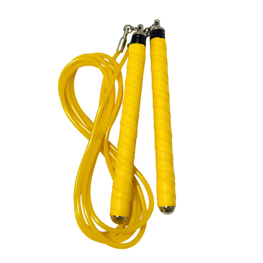 Buddy Lee Ninja Warrior Jump Rope – Adjustable Speed Rope for Fitness, HIIT, CrossFit & Boxing – Tangle-Free with Precision Ball Bearings – Durable, Lightweight & Ergonomic Handles (Yellow)