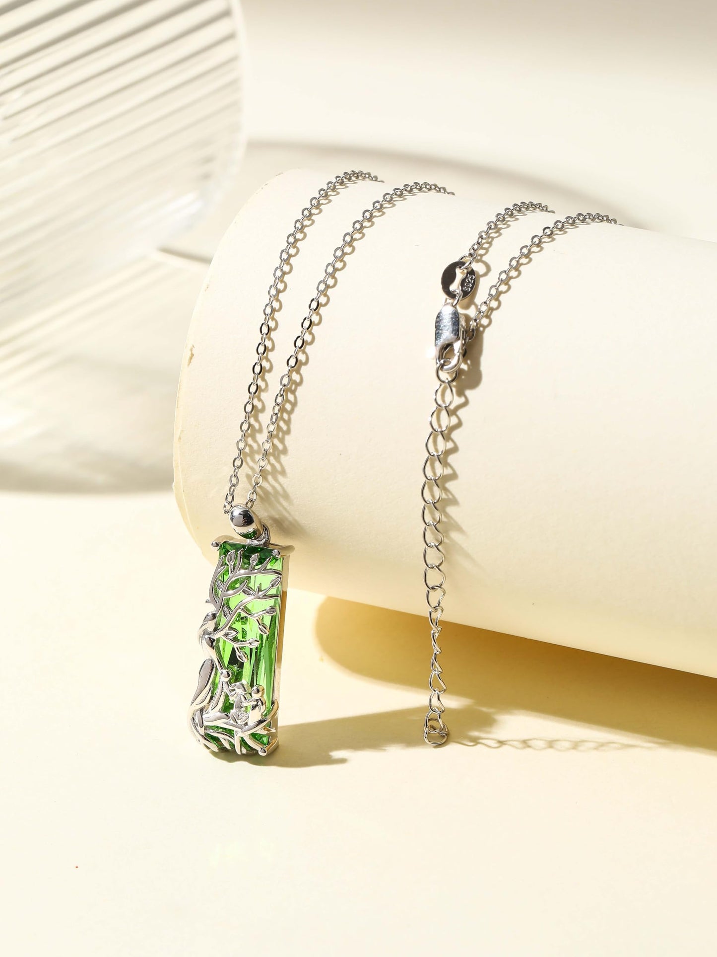 AENEAS Valentines Day Gifts for Women Her Tree of Life Necklaces for Women Sterling Silver Family Tree of Life Pendant Green Crystal Jewelry Christmas Gifts for Women Wife Grandma
