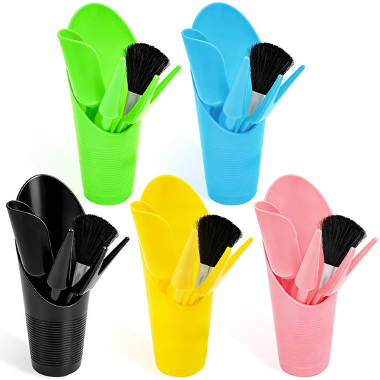 Binxus 25 Pcs Bonsai Soil Scoop Set, Small Mini Gardening Tools, Garden Hand Tools Kit for Indoor Plant Care, Succulent Planting Tools for Planting, Transplanting Digging (Colorful)