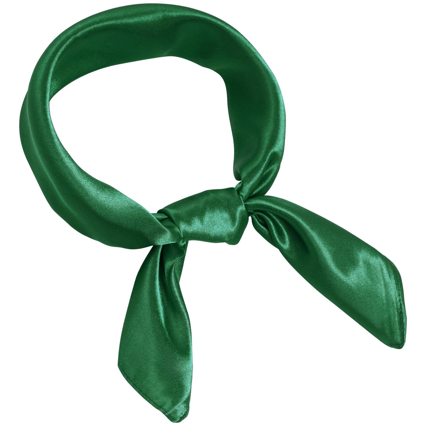 Chiffon Scarf Square Ribbon Neck Scarf Satin Scarf Handkerchief for Halloween Retro Women Girls Costume Accessory