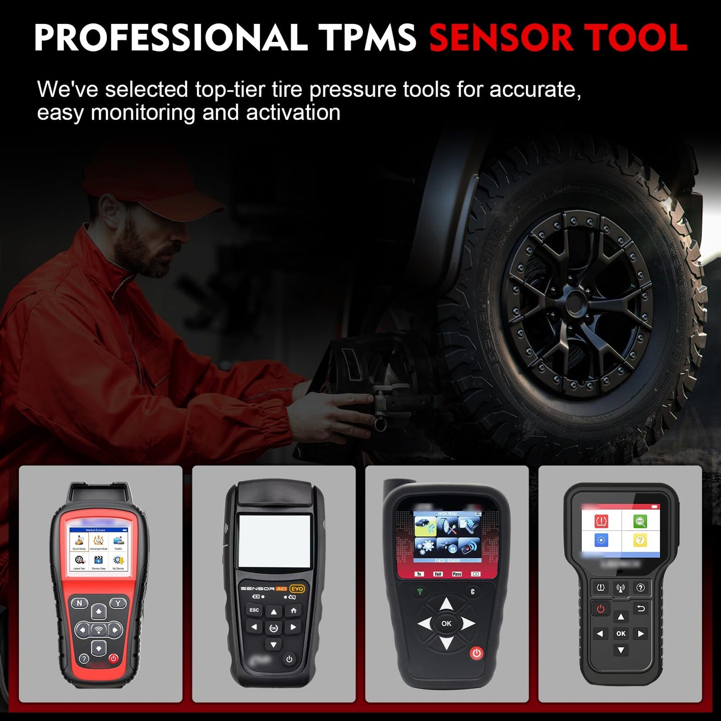 AOTPAT Pre-Programmed 433MHz TPMS Sensor Fit for:-Chevy Silverado 1500 2019-2022, Malibu 2016-2022, Impala 2017-2018 for:-GMC Acadia 2016-2022 for:-Cadillac CT6 2016-2020, OE# 13598773 (4 Pcs)