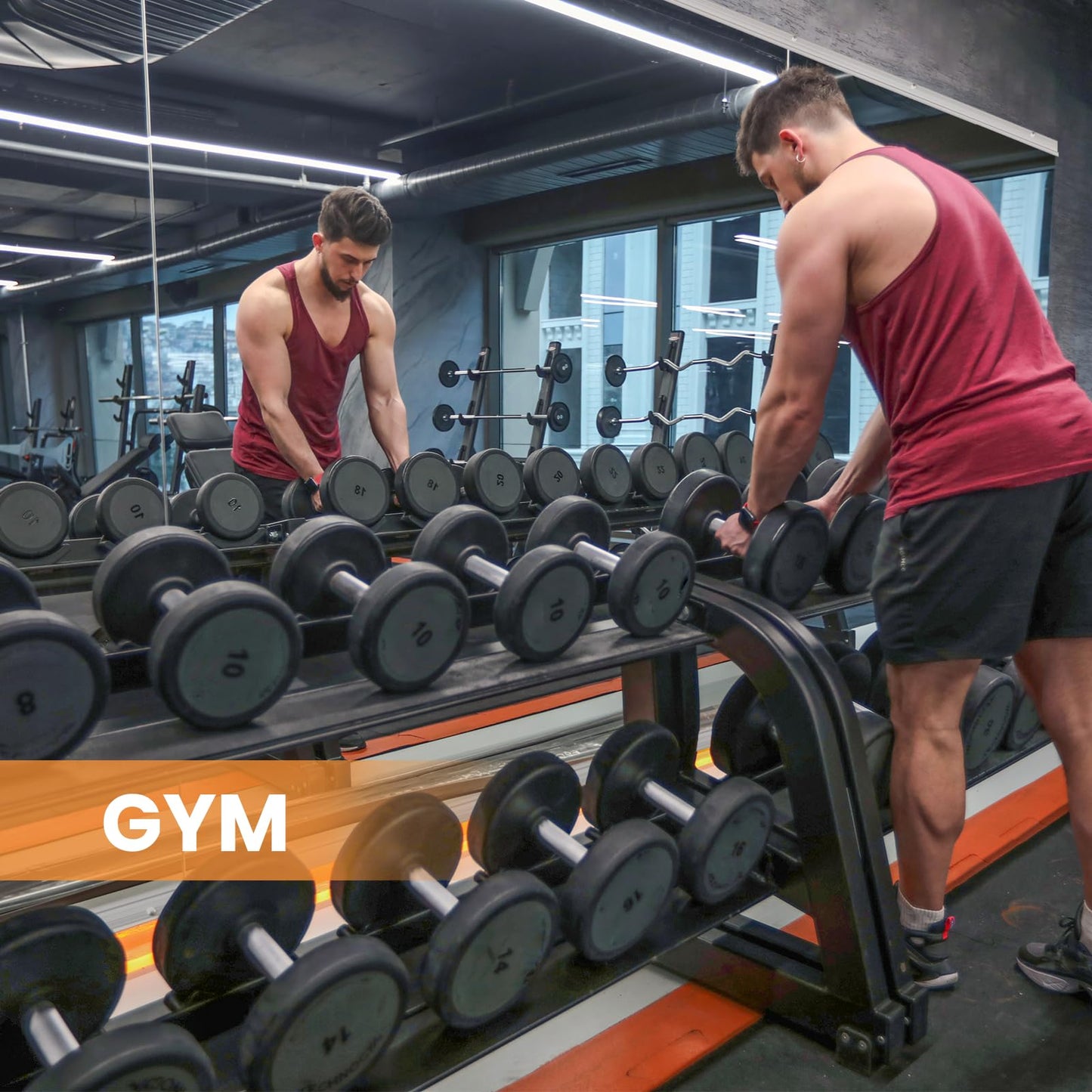 Peegel Home Gym Mirror - 63''x24''(2PCS) Large Frameless Tempered Glass Workout Mirrors for Home Gym Wall,Yoga,Garage,Dance