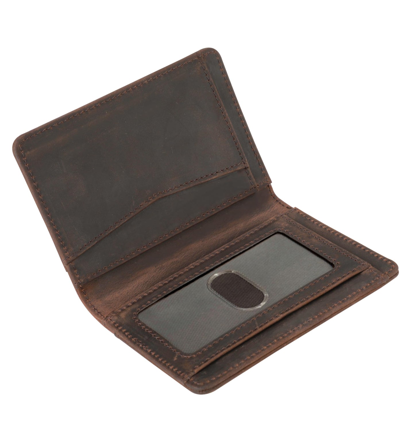 RFID Blocking Slim Wallet for Men | Thin Bifold Credit Card Holder Wallet | Mens Wallet Slim Business Card Case | Minimalist Front Pocket wallet with Gift Box (Genuine Full Grain Soft Leather)