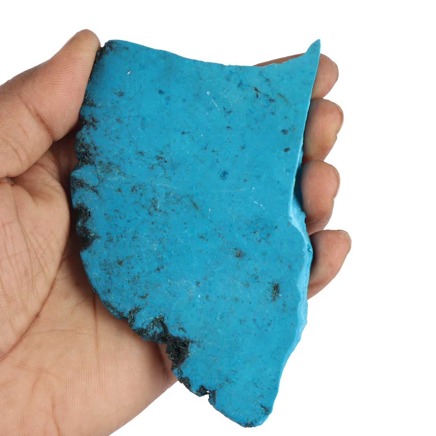 REAL-GEMS Natural Turquoise Rough Gemstone Slab 571 Carat Approx Raw Uncut Mineral Stone Specimen For Jewelry Making And Collectors