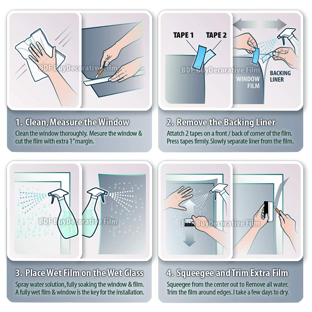 BDF NSN70 Window Film Transparent High Heat Rejection & UV Cut (Very Light) - 48in X 24ft