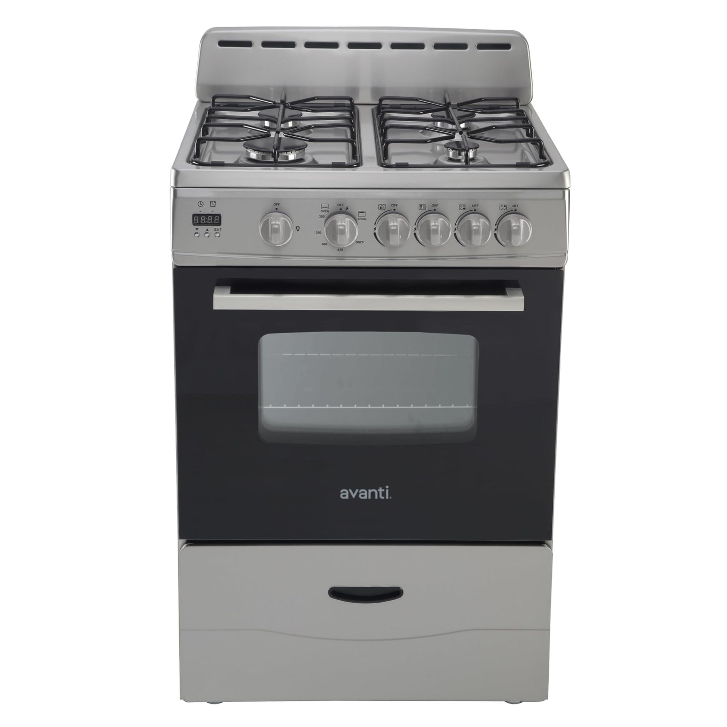 Avanti 24 in. Compact Gas Range Oven, in Stainless Steel (GR2416CSS)