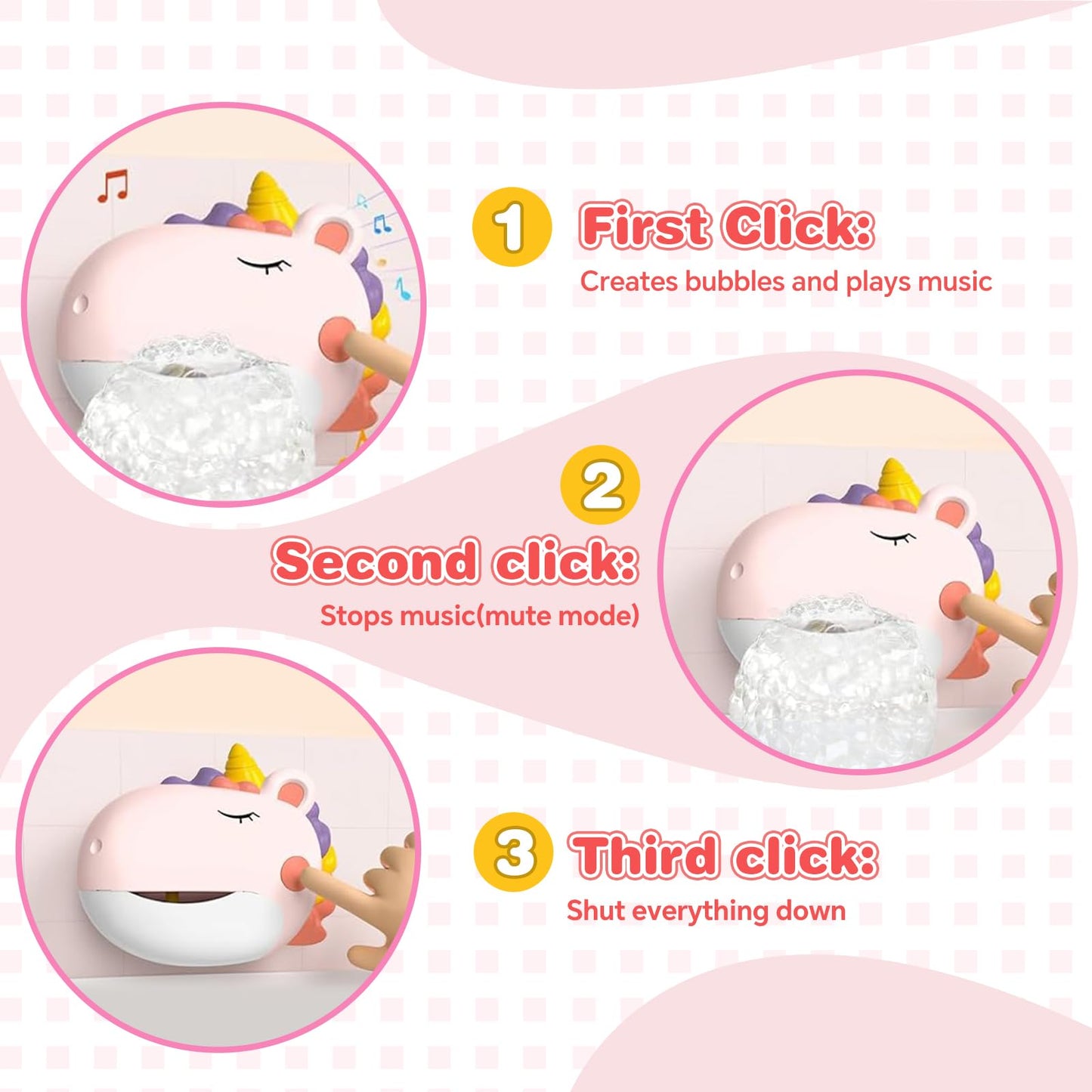 Bath Toys, Bath Bubble Machine Toddler Bath Toys for Kids Ages 1-3 4-8, Interactive Bathtub Shower Water Toys Bubble Maker with Music Christmas Birthday Gifts for Boys Girls