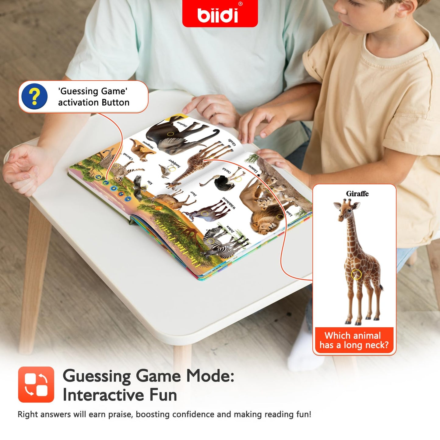 English Interactive Sound Book for Toddler3-5,Talking Activity Book,Educational Learning Toys for Boys Girls, Birthday Gifts for Kid Age 3 4 5 6 Year Old,Sensory Autism Toys,171 Animal,600+Sounds