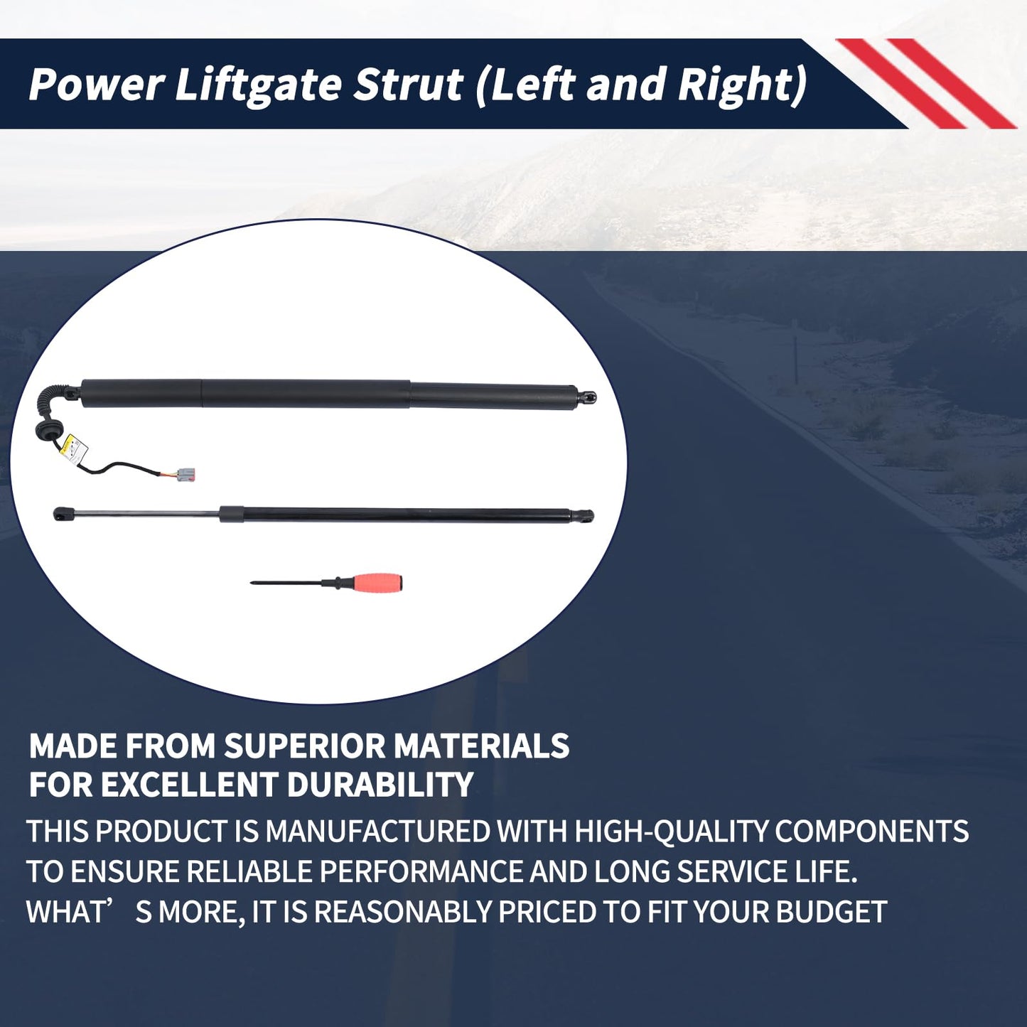 Promrmr 68230340AE 68230342AE Power Liftgate Strut (Left and Right) Fit for Chrysler Pacifica 2017 2018 2019 2020 Electric Tailgate Strut