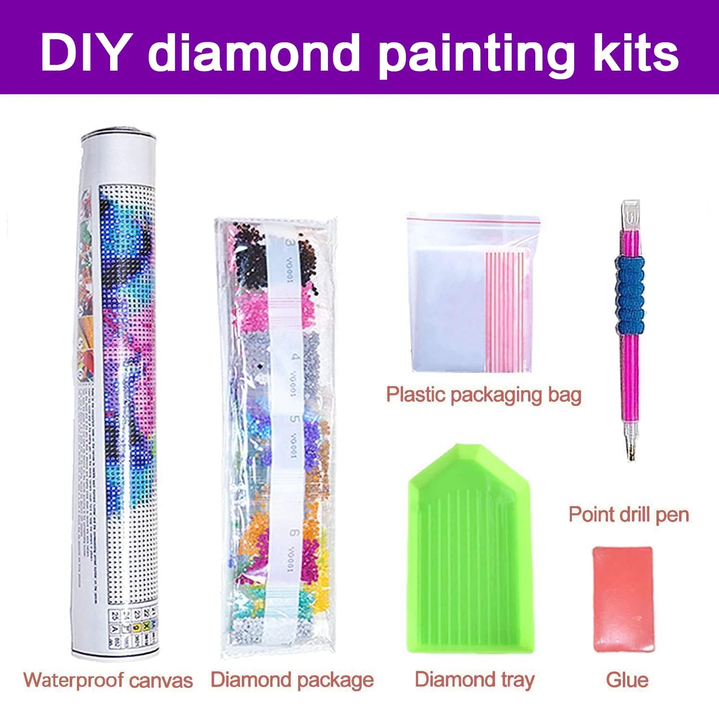 croshom Books Large Diamond Art Kits for Adults, Books Large Diamond Painting Kits for Adults, 5D DIY Full Round Drill Gem Craft for Adult Gifts, Home Wall Decor 15.7" x 27.6"