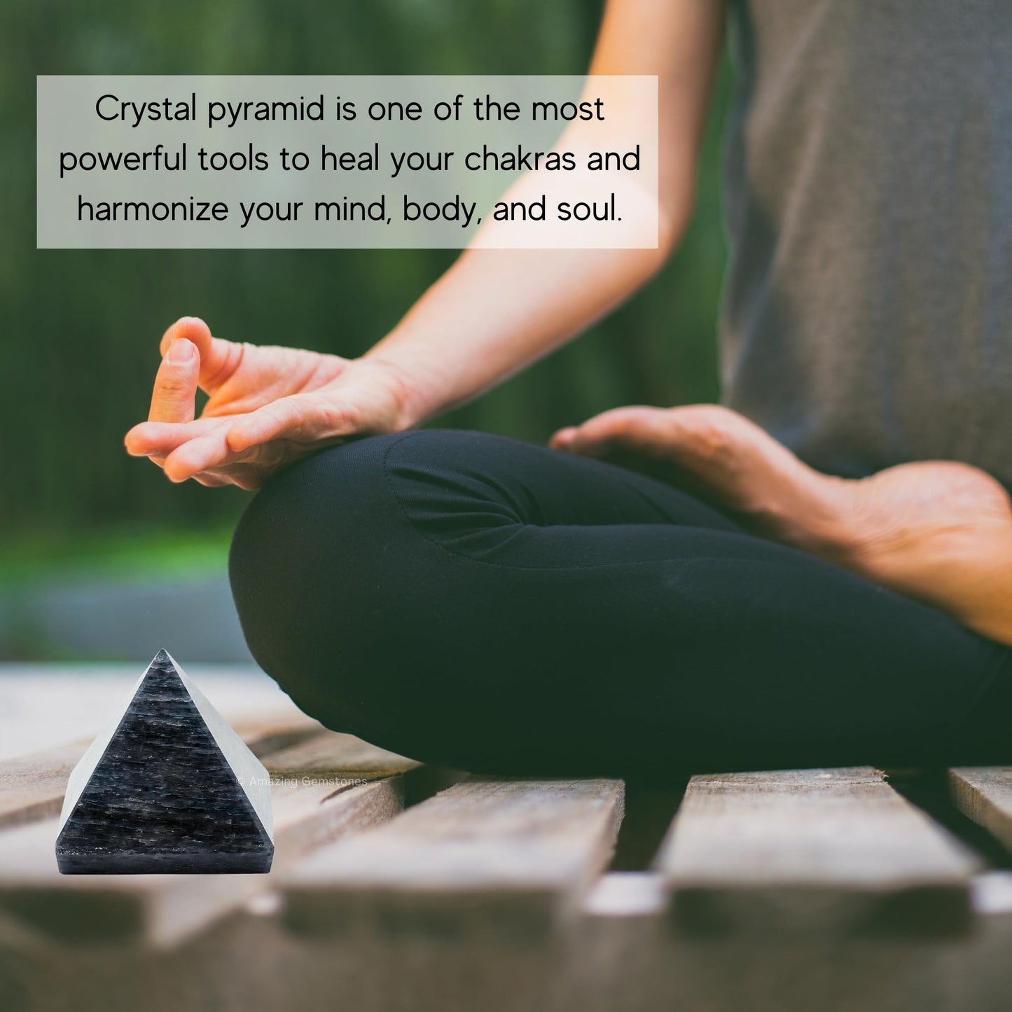 Amazing Gemstone Blue Aventurine Pyramid Crystal Healing Stones - 1.5" Great Pyramid Figurine of Natural Stone Pyramid for Meditation, Reiki, Chakra Balancing and Crystal Pyramids Grid