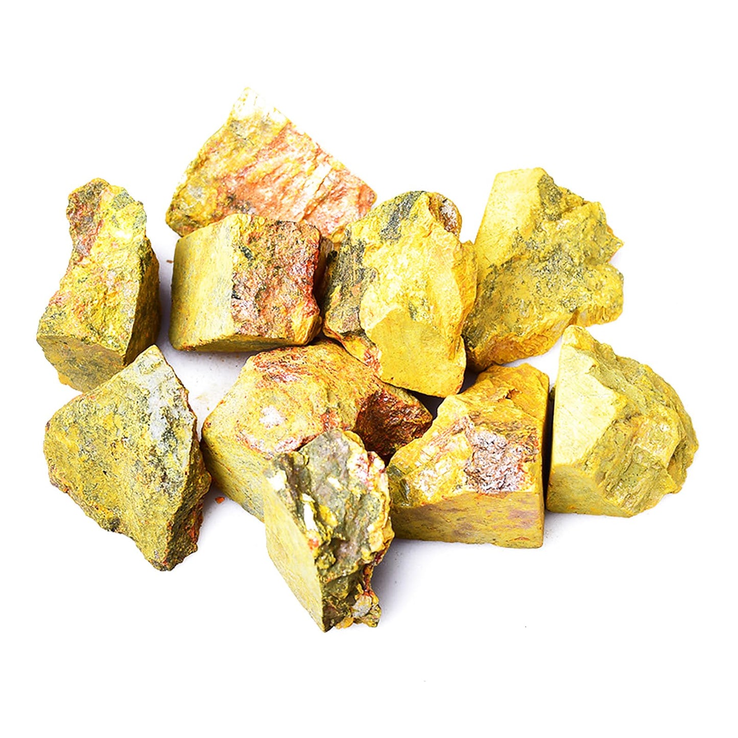 Raw Crystals, Large 1.2-2.0" Healing Crystal Natural Rough Stones for Intuition,Chakra,Meditation,Decoration,Polishing,Energy Work (Realgar Stone, 3.5oz-1.2-2.0"raw Crystals)