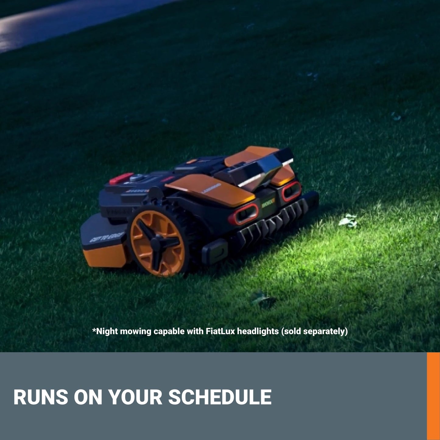 WORX Landroid Vision Robotic Lawn Mower, Wire Free Robot Mower with Active Obstacle Avoidance, WiFi & Bluetooth Connection, APP Control, 1/4 Acre, WR210
