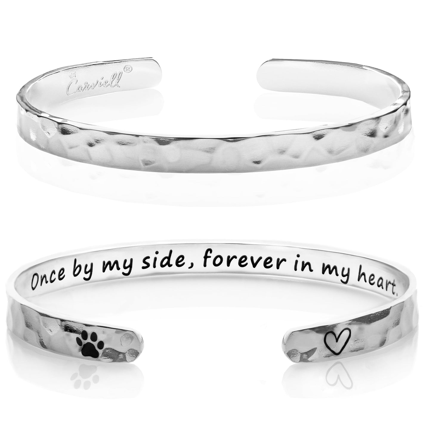 Carviell Bracelet Dog Memorial Gift for Loss of Dog Sympathy Gift, Cat Memorial, Pet Remembrance