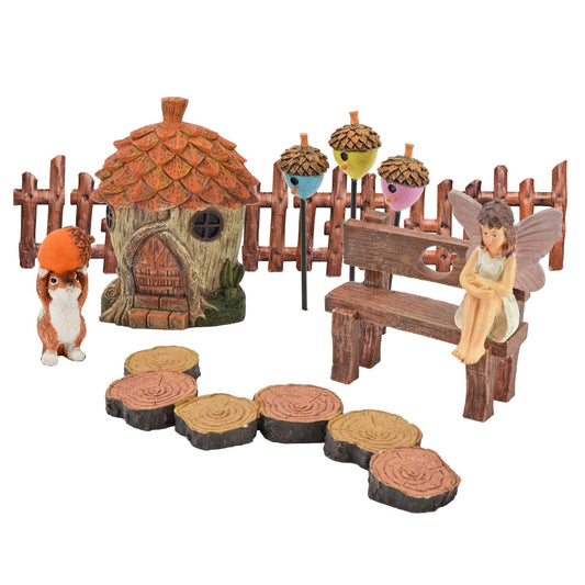 Adoring Acorns Fairy Garden Kit - 11 Piece