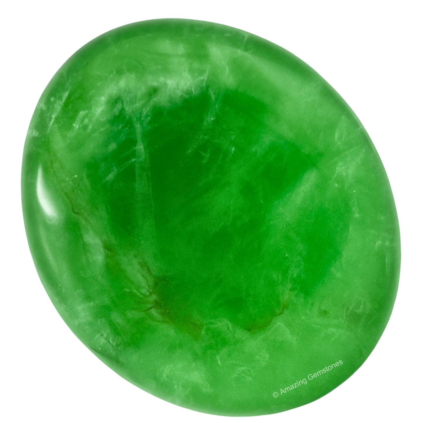 Amazing Gemstone Green Fluorite Crystals and Healing Stones - Large Palm Stone Crystals Piedra - Crystal for Good Luck, Balanced Positive Energy, Meditation - Unique Stocking Stuffers Gifts for Women