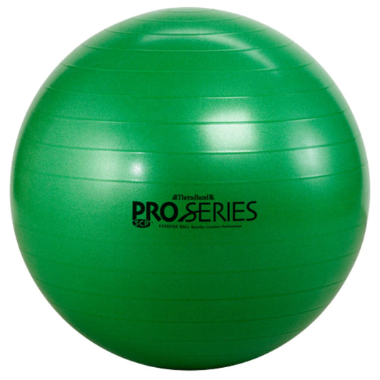 THERABAND Pro Series Exercise Ball, 26" Green Stability Ball for 5'7"–6'1" Users, Anti-Burst Yoga & Pilates Ball, Balance & Core Trainer, For Athletes Fitness at Gym & Home