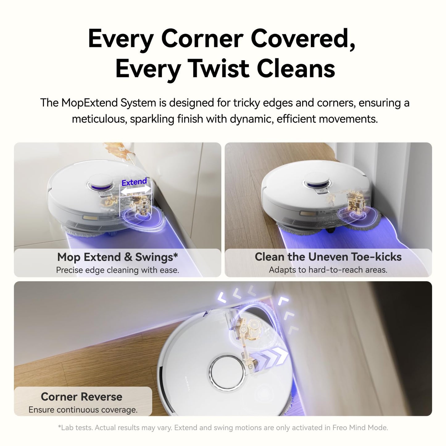 NARWAL Freo X10 Pro Robot Vacuum and Mop Combo, 11,000Pa Suction, DualFlow Tangle-Free System, MopExtend Edge Cleaning, Self-Emptying, Auto Mop Wash & Dry, LiDAR Navigation, for Pet Hair & Hard Floors