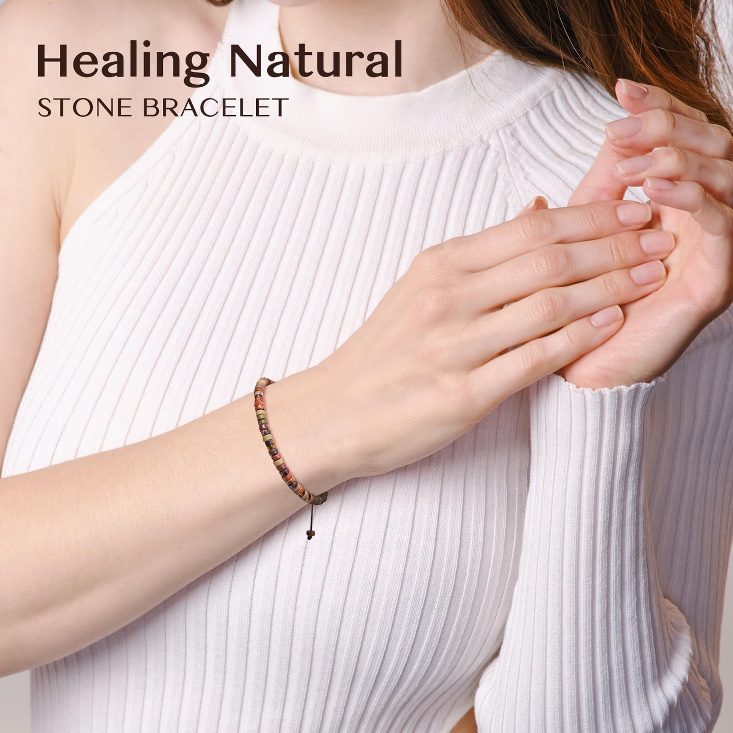 ZOKCC Daughter in Law Bracelets Gifts for Women Healing Natural Stone Beads Bracelets - Inspirational Mothers Day Christmas Birthday Gifts for Daughter in Law from Mother in Law