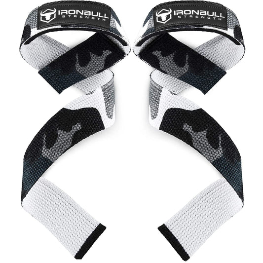 Lifting Wrist Straps for Weightlifting (1 Pair) – Padded Lifting Straps for Deadlifts, Powerlifting, Strength Training & Bodybuilding – Gym Straps for Men & Women (Camo/White)