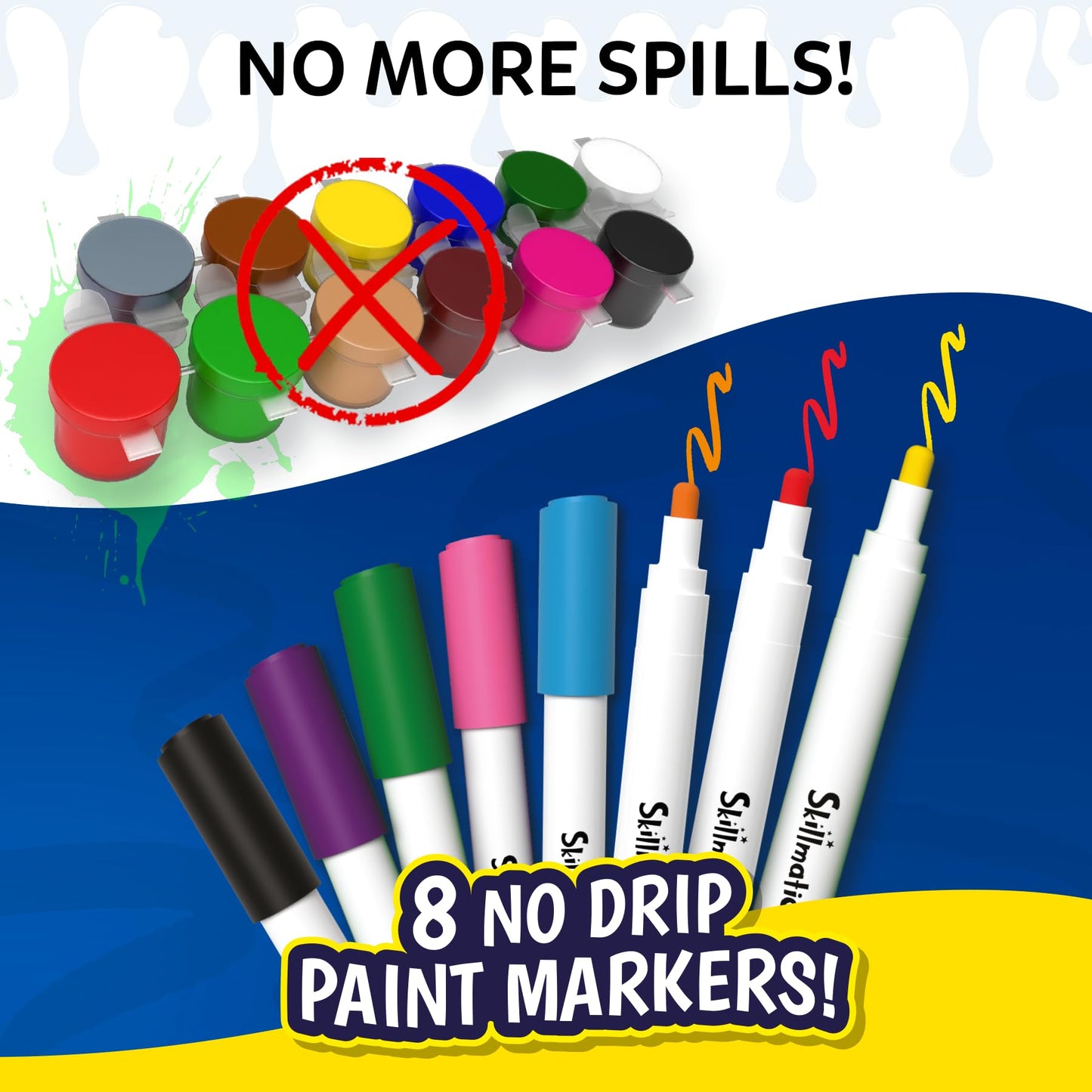Skillmatics Rock Painting Kit - Mess-Free Art & Craft Kit for Girls & Boys, Craft Kits & Supplies, DIY Creative Activity, Screen-Free Fun, Gifts for Kids Ages 4, 5, 6, 7, 8, 9, 10, 11,12