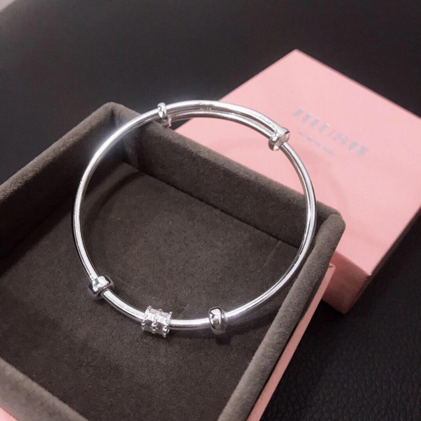 Handmade 925 Sterling Silver Bangle Bracelets For Women Men Anxiety Relief Bangle Bracelets High Polish Adjustable Wrap Bangle Bracelets Inspirational Cuff Bracelets For Women Minimalist Jewelry Gifts