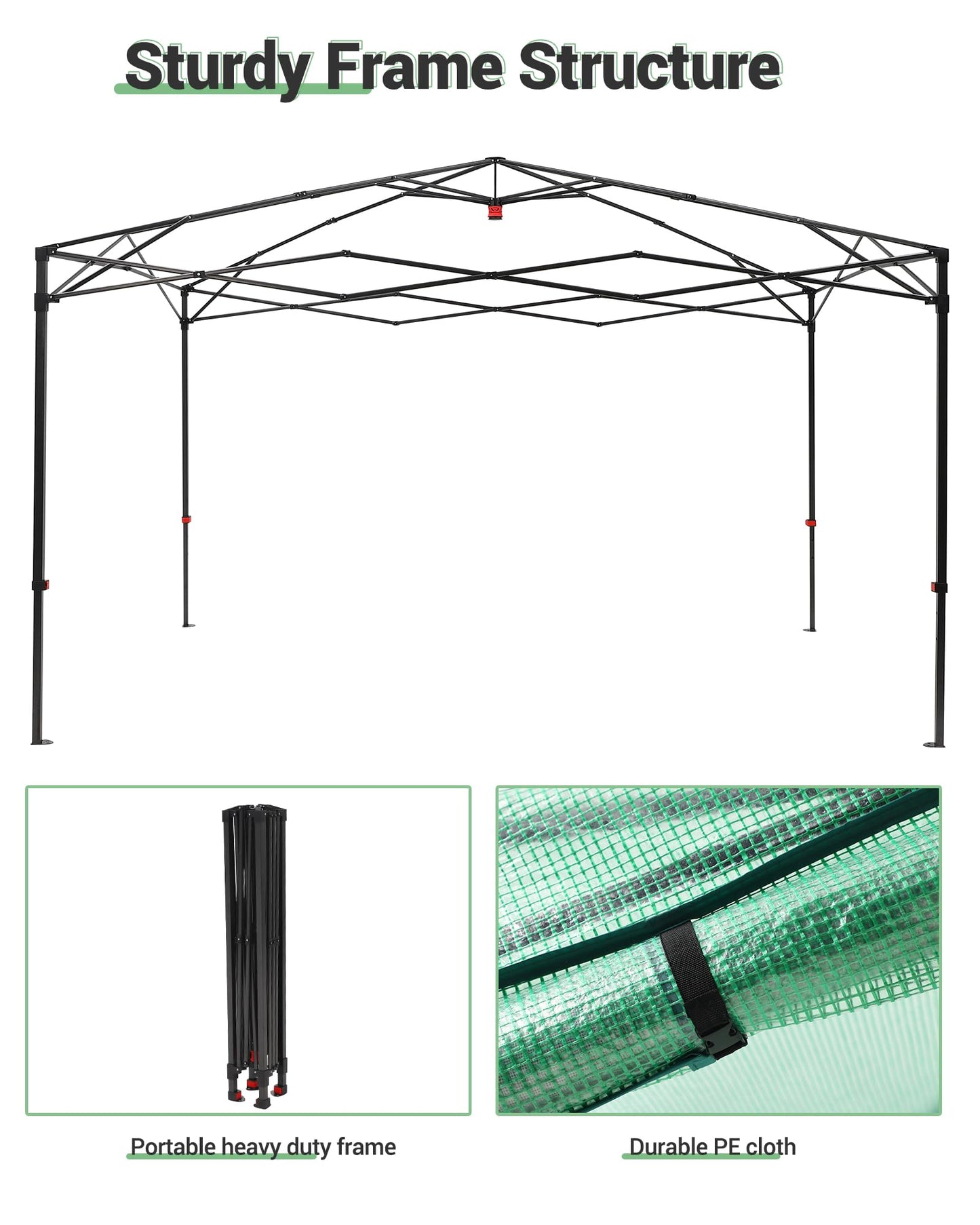 12x8 FT Pops Up Greenhouse, Portable Walk-in Green Houses Kit with Durable PE Cover & Roll-Up Zipper Door - Outdoor Garden Greenhouse for Plants Cold & Frost Protection, Easy Assembly