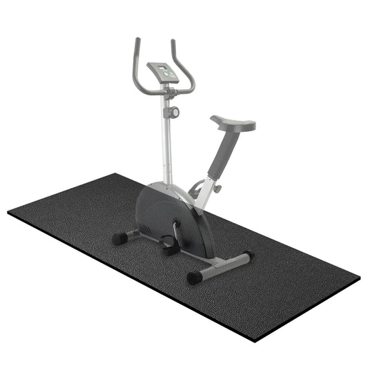 Treadmill Mat,60" x 30",6mm Thickness Exercise Equipment Mat for Carpet Hardwood Floors, Compatible with Walking Pad,Spin Bike,Elliptical Trainer,Rowing Machine