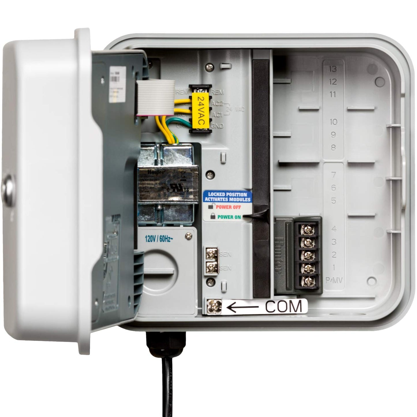 Hunter Hydrawise HPC400 Smart WiFi Irrigation Controller for Lawns and Gardens, 4 Zone, Expandable to 16 Zones, Weather Based, App Controlled Sprinkler System