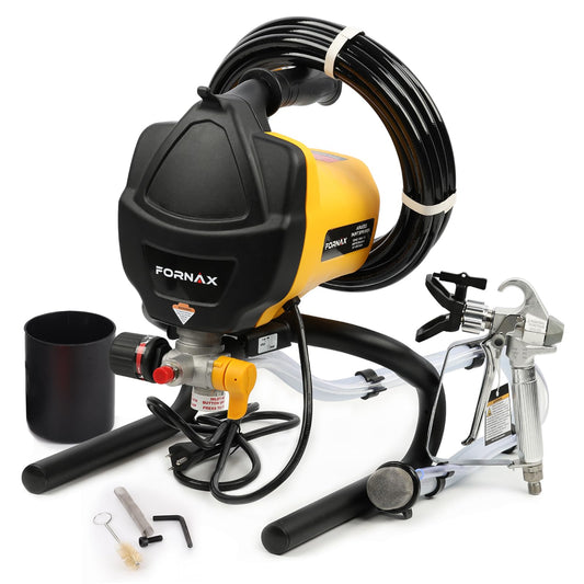 FORNAX Airless Paint Sprayer, 5/8HP High Efficiency Airless Stand Sprayer, 3000 PSI Professional Electric Paint Sprayer for Home Interior and Exterior, Contractor, Prosumer, and DIY
