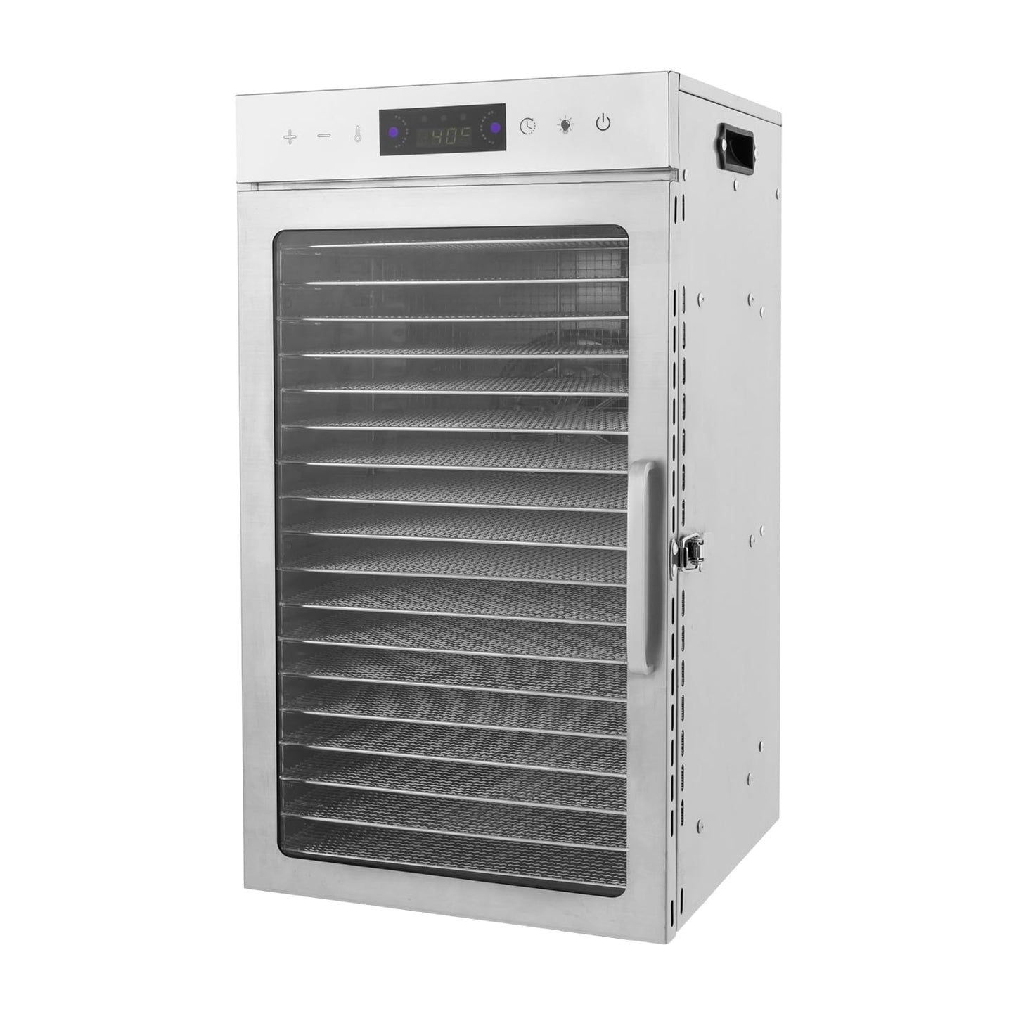 Commercial Dehydrator Large Dehydrators for Food and Jerky, 800W 18 Trays Commercial Electric Food Dehydrator Machine Stainless Steel Meat Dehydrator Fruit Dryer, 86℉-194℉ & 24Hour Timer