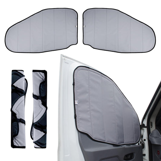 Living in a Bubble Insulated Blackout Window Covers for Ford Transit 2015-Current Mid & High Roof. Van Life Essentials & Camper Van Accessories (Driver/Passenger Door 2015-Current)