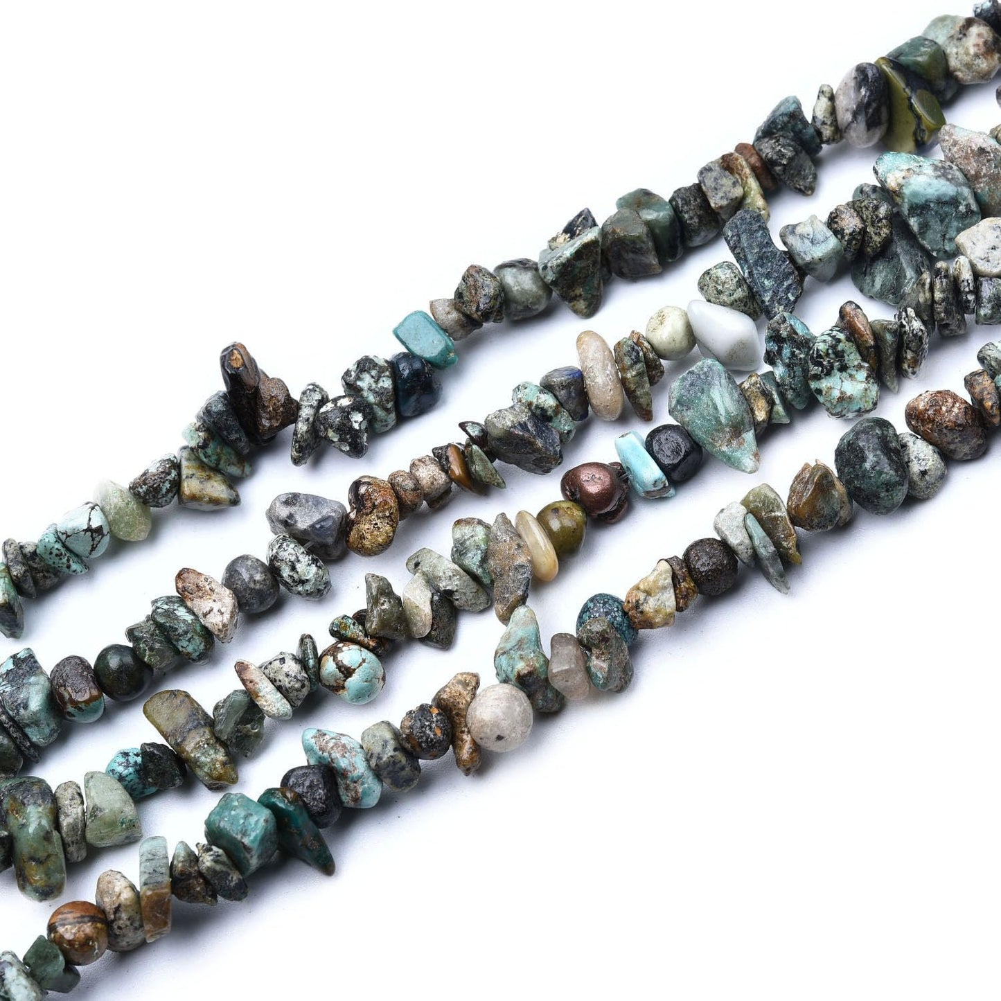 Natural Chip Stone Beads 450pcs African Turquoise Chips 5-8mm Genuine Real Irregular Healing Crystal Rocks Hole Drilled DIY Loose Gemstone Beads for Jewelry Making Bracelet Earrings Necklace Crafting
