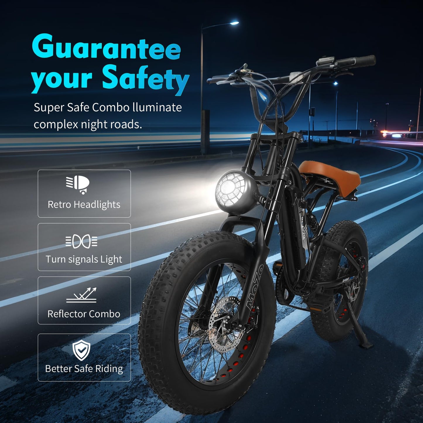 kulifoo Electric Bike for Adults 48V/20AH Battery 1500W Peak Motor, 20" Fat Tire Ebike for Mountains, Snow, Sand, Road with Hydraulic Suspension.All Terrain Electric Dirt Bike