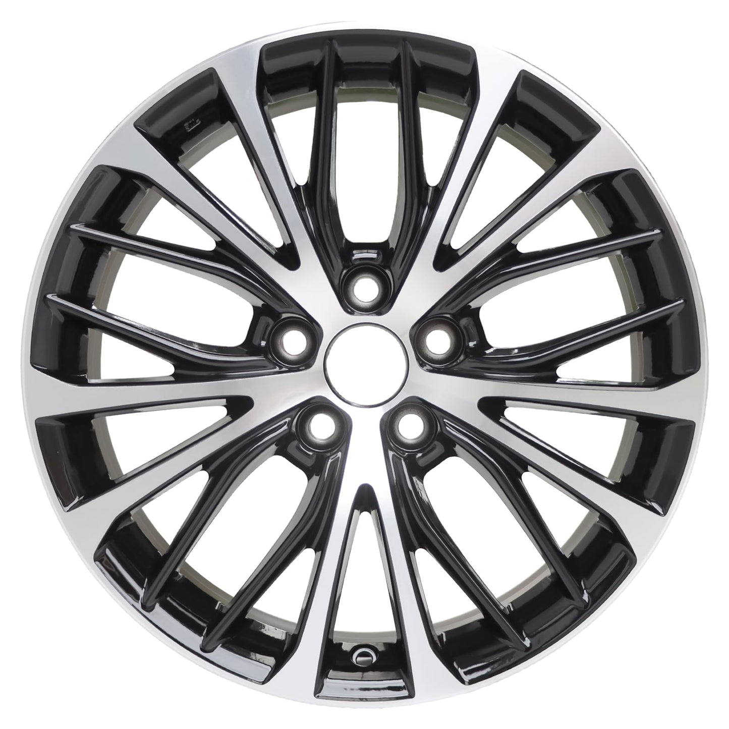 LUNEGUE New 18x8 18 Inch Replacement Premium Aluminum Alloy Wheel Rim Fits for 2018 2019 2020 Toyota Camry SE, ALY75221U45N, OE Stock Specs, Machined and Black