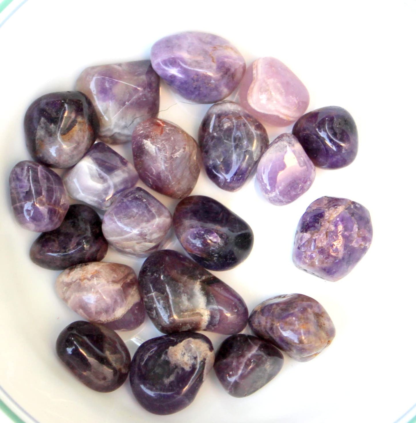 Jet Amethyst Tumbled Stone 100 Grams Natural Polished Crystal for Home Décor, Meditation, Chakra Balancing & Positive Energy