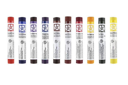 Daniel Smith Watercolor Sticks Starter Set of 10 Assorted Colors - Extra Fine Watercolors For Drawing or Painting - [Set of 10]