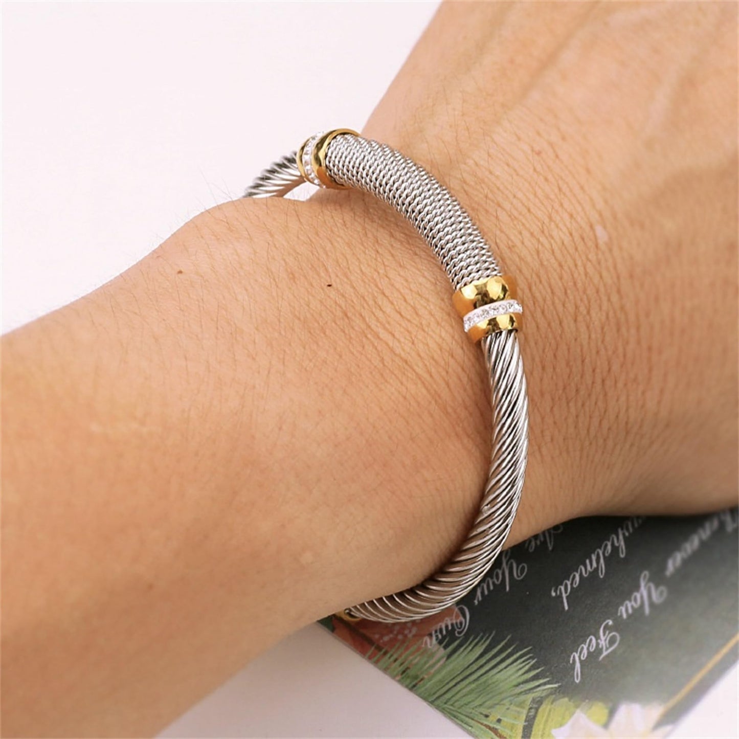 925 Sterling Silver Bracelet for Women Silver Bangle Bracelet for Men Open Cuff Bangle Bracelet Twisted Cable Wire Bracelet Simple Open Bangles Cuff Jewelry for Women Birthday Valentine Gift