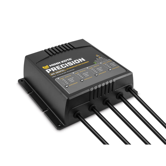 Minn Kota Precision MK-460PCL On-Board Marine Battery Charger – 4 Banks, 15 Amps Each
