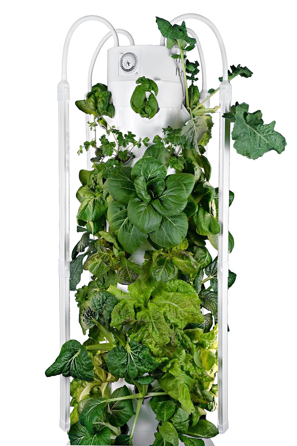 ALTO GARDEN HX Aeroponic Tower | High Capacity Tower | Hydroponics Growing System Kit | Food Grade with 40 Net Pots (with LED Grow Lights)