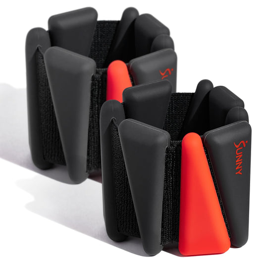 Sunny Health & Fitness Ankle Weights for Women & Men – Adjustable Wrist, Arm & Leg Weights in 1-2 lb Pairs | Ideal for Walking, Pilates, Yoga, Cardio & Strength Training