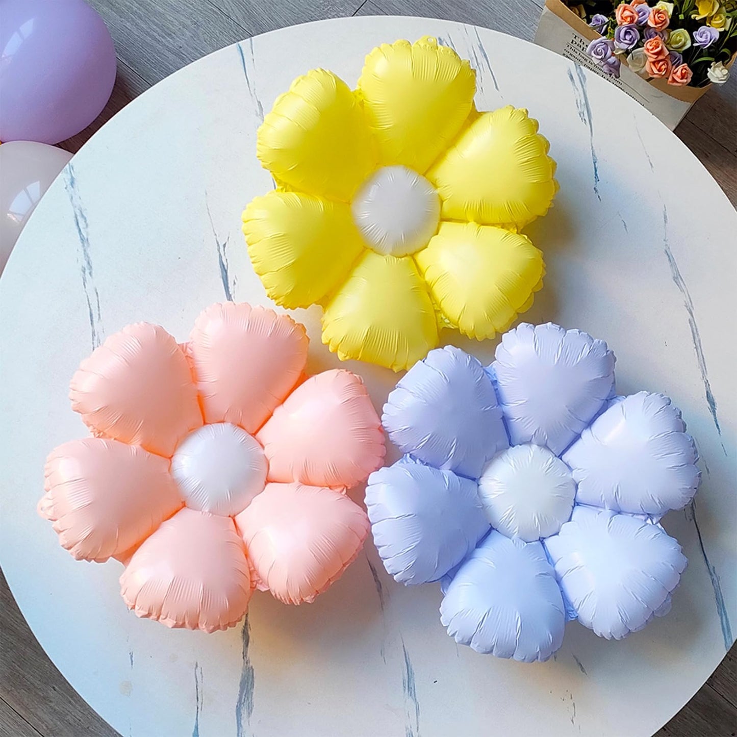 Spring Floral Butterfly Balloon Arch Kit,137Pcs Pastel Lavender Purple Yellow Balloon Garland with Daisy,Butterfly Foil Balloons for Wildflower Fairy Baby Shower Birthday Garden Tea Party Decorations
