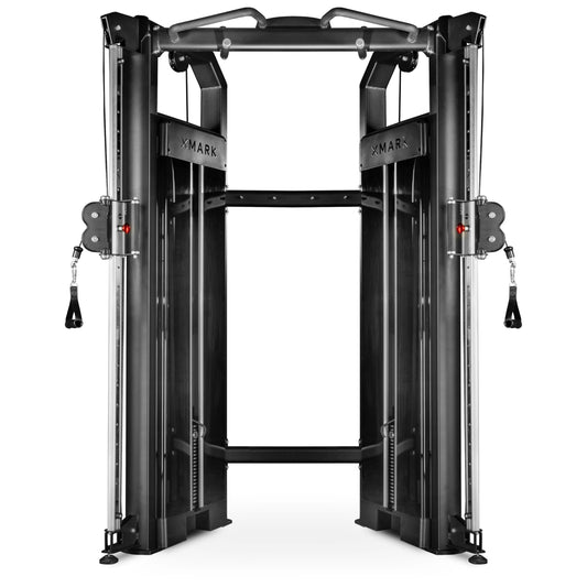 XMARK Cable Machine with Dual 230 lb Weight Stacks, Commercial All-in-One Functional Trainer for Full Body Strength Training for Gyms and Home