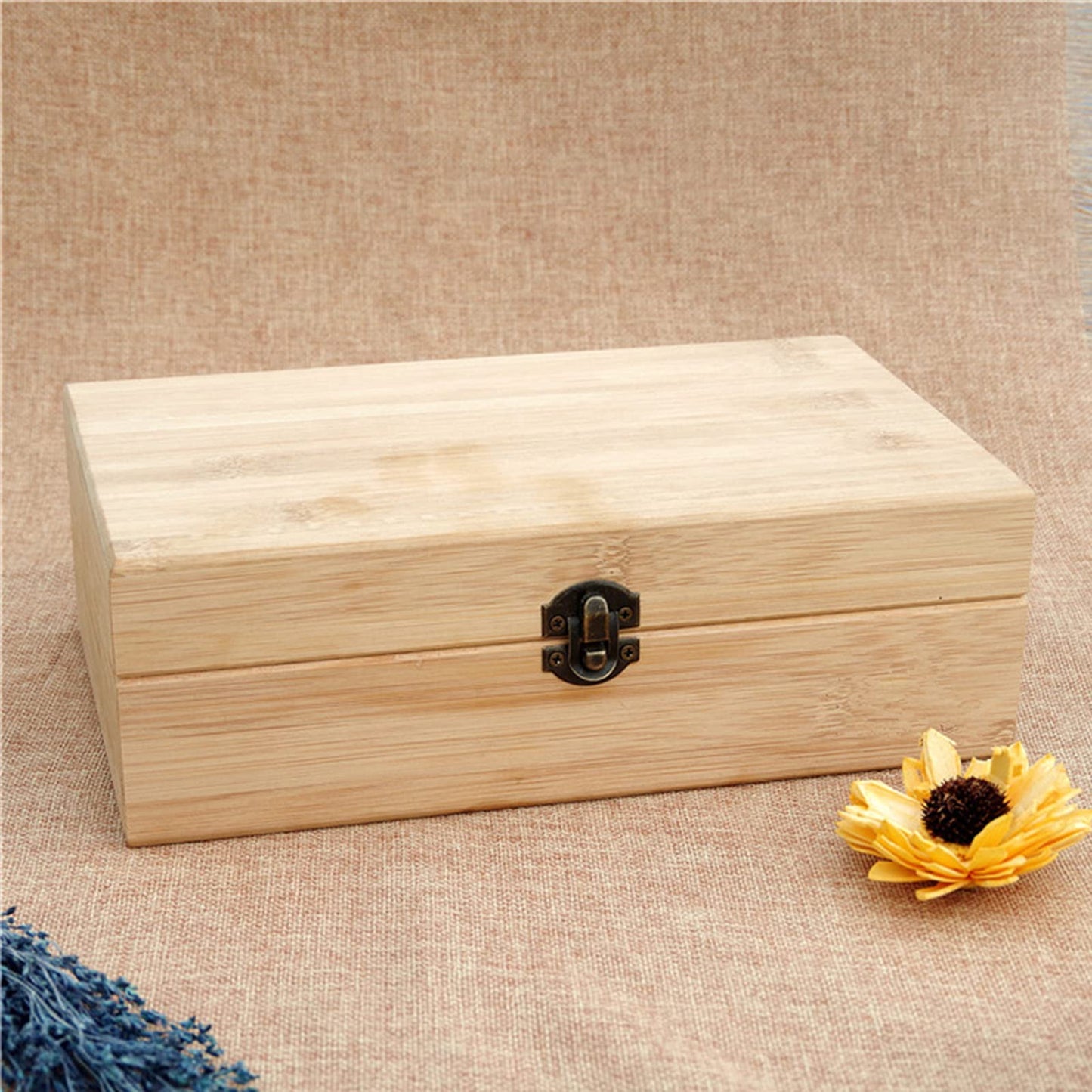RoseFlower Wooden Portable Essential Oil Storage Box Home Fragrance Carrier Case, Holds 36 Bottles for 10, 15, 20, 50ml - Aromatherapy Organizer Nail Polish Fragrance Container - Keep Your Oils Safe